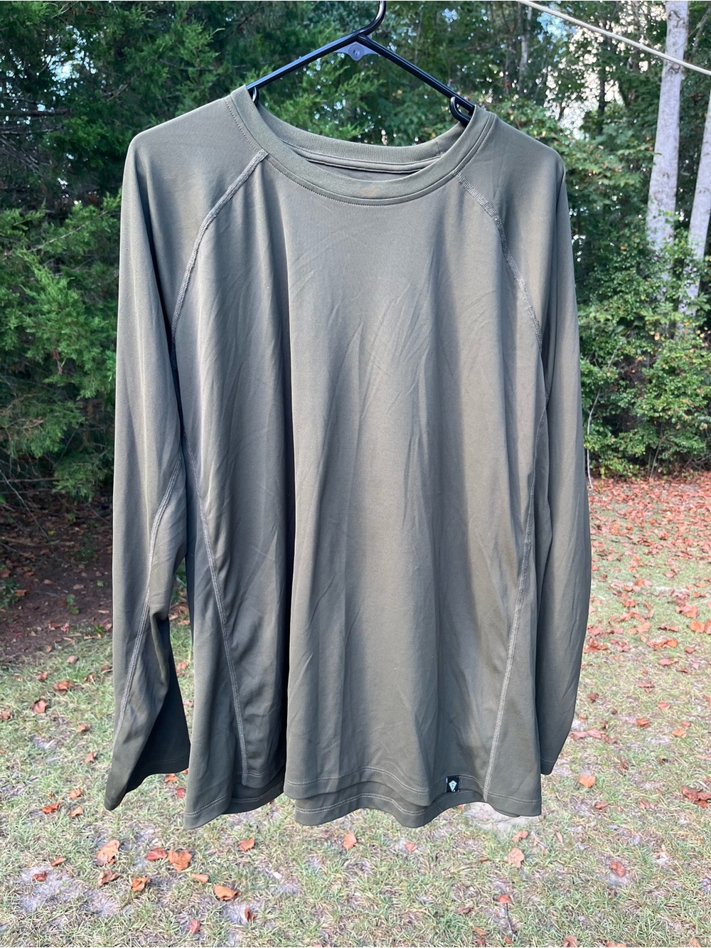 Men's Long Sleeve Performance Tee - Olive